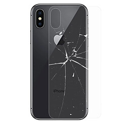 Wewoo Verre trempé Transparent pour iPhone X 9H Surface Dureté 2.5D Protecteur D'écran Retour