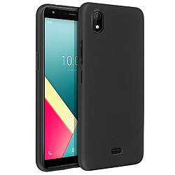 Avizar Coque Wiko Y61 Protection Silicone Gel Flexible Fine Légère Noir