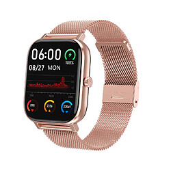 Chrono Montre Connectée pour hommes femmes Écran LCD 1,54", Support Bluetooth d'Appel/Heart Rate Monitor/Sleep Monitor/Blood Pressure Monitoring/Podomètre-d'or