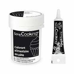 Scrapcooking Colorant alimentaire en pâte 20 g Noir + Stylo de glaçage noir