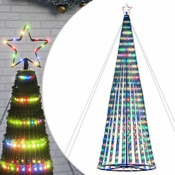 vidaXL Arbre de Noël lumineux conique 1028 LED colorées 403 cm