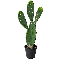 Plante artificielle cactus en polyéthylène, vert - Hauteur : 60 cm -PEGANE-