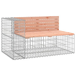 Maison Chic Banc jardin| Banc d'extérieur | Chaise design gabion 122x71x65,5 cm bois massif de douglas -GKD57093