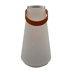 Lampe solaire DKD Home Decor Marron Polyéthylène Blanc Polyuréthane (13.5 x 13.5 x 23 cm)