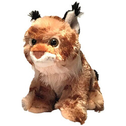 Wild Republic peluche bébé Lynx de 20 cm brun