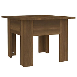 vidaXL Table basse chêne marron 55x55x42 cm bois d'ingénierie