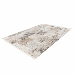 Acheter Paris Prix Tapis Vintage à Franges Akropolis IV Gris & Argent 80 x 150 cm