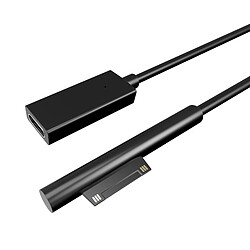 Prime USB-C Type C Câble pour Microsoft Surface Pro 3/4 / 5/6, Pro Aller, ordinateur portable 15V / 3A Puissance Adaptateur 0.2 mètres Noir pas cher