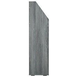 Avis vidaXL Porte-revue pour enfants Gris béton 71x30x114cm Bois ingénierie