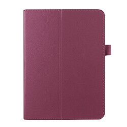 Wewoo Housse Étui Violet pour Samsung Galaxy Tab S2 9.7 / T815 Litchi Texture Horizontal Flip couleur solide Smart Case en cuir avec deux pliage titulaire & Fonction Sommeil / Réveil