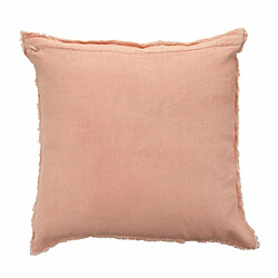 Paris Prix Coussin Déco Carré Faded 45x45cm Rose Pêche