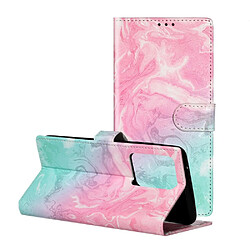 Etui en PU impression de motif magnétique rose/bleu pour votre Samsung Galaxy S20 Plus/S20 Plus 5G