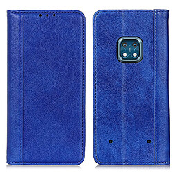 Etui en PU texture litchi, auto-absorbée avec support bleu pour votre Nokia XR20