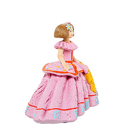 Figurine Décorative Alexandra House Living Menina Rose Acrylique Plastique Mélamine