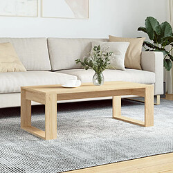 vidaXL Table basse chêne sonoma 102x50x35 cm bois d'ingénierie