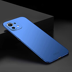 Mofi Coque en TPU Bouclier Slim Givré rigide bleu pour votre Xiaomi Mi 11 Lite 4G/5G