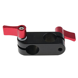 Bloc de rail de serrage de tige à angle droit de 90 degrés pour rouge de système de support de tige de 15mm, rouge