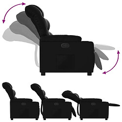 Acheter Maison Chic Fauteuil Relax pour salon, Fauteuil inclinable Noir Similicuir -GKD25179