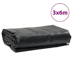 vidaXL Bâche anthracite 3x6 m 650 g/m² pas cher