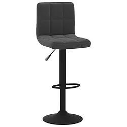 vidaXL Tabouret de bar Noir Velours