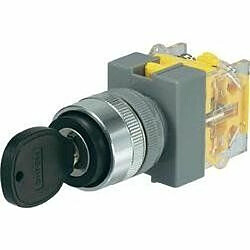 Commutateur à clé TRU COMPONENTS 704536 250 V/AC 5 A 2 x (On)/Off/(On) 2 x 45 ° IP40 1 pc(s)