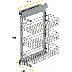 Acheter Emuca Chariot coulissant fermeture amortie SupraStar Pour modules de 40 cm