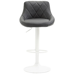 Avis Non Tabouret de bar Lazio simili cuir blanc