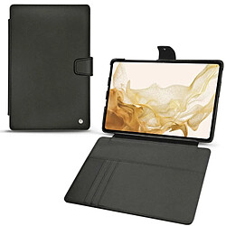 Housse cuir Samsung Galaxy Tab S8 - Rabat portefeuille - Noir ( Nappa / Black ) - NOREVE