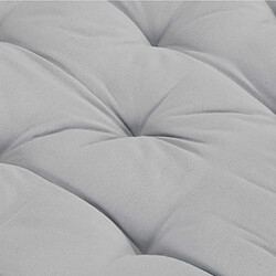 Decoshop26 coussin de canapé palette 100 % coton 120x80x10 cm gris DEC021812