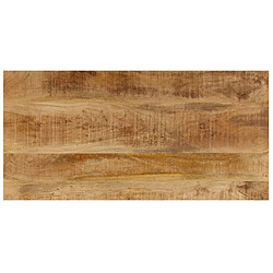 Avis vidaXL Table basse 100x50x35 cm Bois de manguier solide et acier