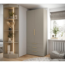 Abiks Meble Armoire Inova 1 236,7/100/47 (gris/d’oro)