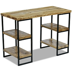 Avis vidaXL Bureau en bois de manguier 110 x 50 x 76 cm