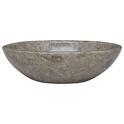 Avis vidaXL Lavabo Gris 53x40x15 cm Marbre