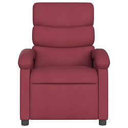 Avis Maison Chic Fauteuil inclinable,Fauteuil luxe de relaxation Rouge bordeaux Tissu -MN32217