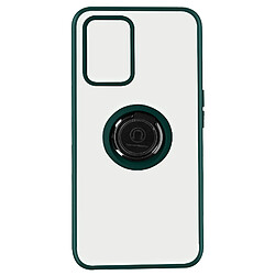 Avizar Coque Realme 8 5G Bi-matière Bague Métallique Support Vert