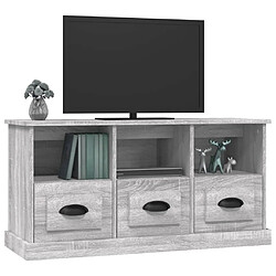 Acheter Maison Chic Meuble TV scandinave gris - Banc TV pour salon Sonoma 100x35x50 cm bois d'ingénierie -MN90771