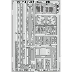 F-22A interior for Hasegawa - 1:48e - Eduard Accessories