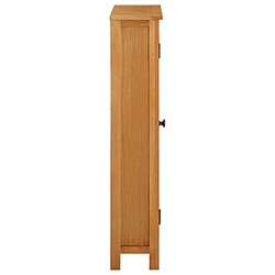 Avis vidaXL Armoire de rangement 50x22x110 cm Bois de chêne massif