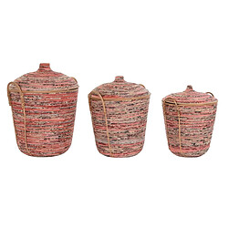 Set de basket DKD Home Decor Rotin (51 x 51 x 67 cm)