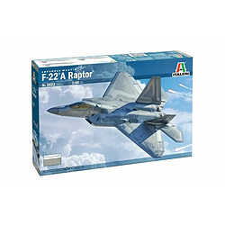 Italeri -2822 F-22A Raptor, Echelle 1:48, Model Kit, Modele en plastique a monter, Modellisme, Couleur Gris, IT2822