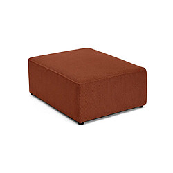 Bestmobilier Topaze - pouf - en velours texturé