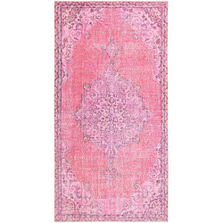 Vidal Tapis de laine 297x152 rose Ultra Vintage 