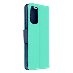 Avizar Housse Samsung Galaxy A72 Porte-carte Support Vidéo Fancy Style turquoise