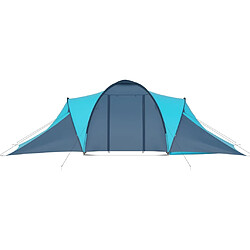 Avis vidaXL Tente de camping pour 6 personnes bleu et bleu clair