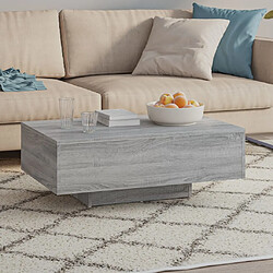 Avis ComfortXL Table Basse Sonoma Gris 85x55x31 Cm Bois D'ingénierie