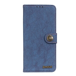 Etui en PU vantage texturé bleu pour votre Samsung Galaxy M21/M30s