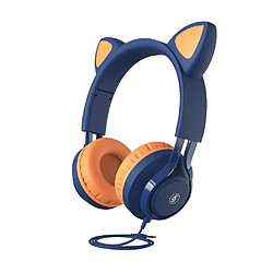 Yonis Casque Audio Enfant Oreilles De Chat Violettes