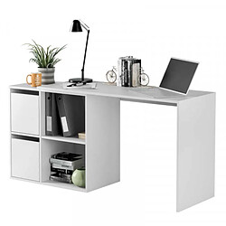 Avis Dansmamaison Bureau d'angles 2 portes + 2 niches Blanc - DAPATA