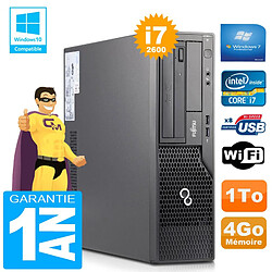 PC Fujitsu Esprimo E500 E85+ SFF Core I7-2600 RAM 4Go Disque 1 To Wifi W7 - Occasion