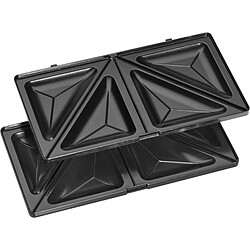 Sandwich grill, Appareil à Croque-Monsieur 3 plaques interchangeables, Gaufrier, 800, Noir/Argent, Clatronic, ST 3670 pas cher